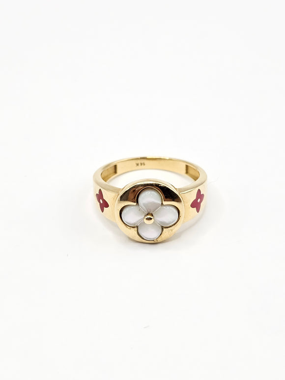 14K Gold Ring - Clover