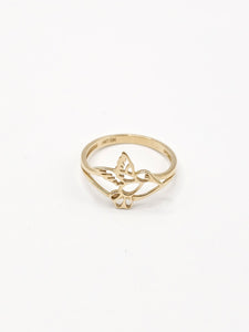 14K Gold Ring - Hummingbird