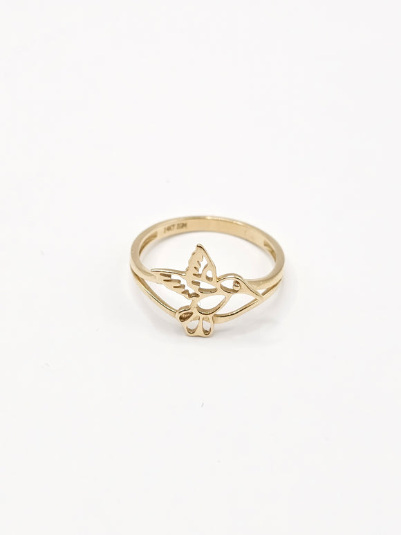 14K Gold Ring - Hummingbird