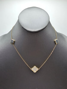 14k Gold Necklace - Black Clover