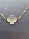 14k Gold Necklace - Black Clover