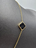 14k Gold Necklace - Black Clover