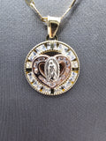 *Special Set* 14k Gold Chain w/pendant - Virgin Mary