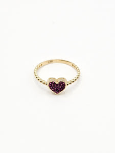 14K Gold Ring - Heart