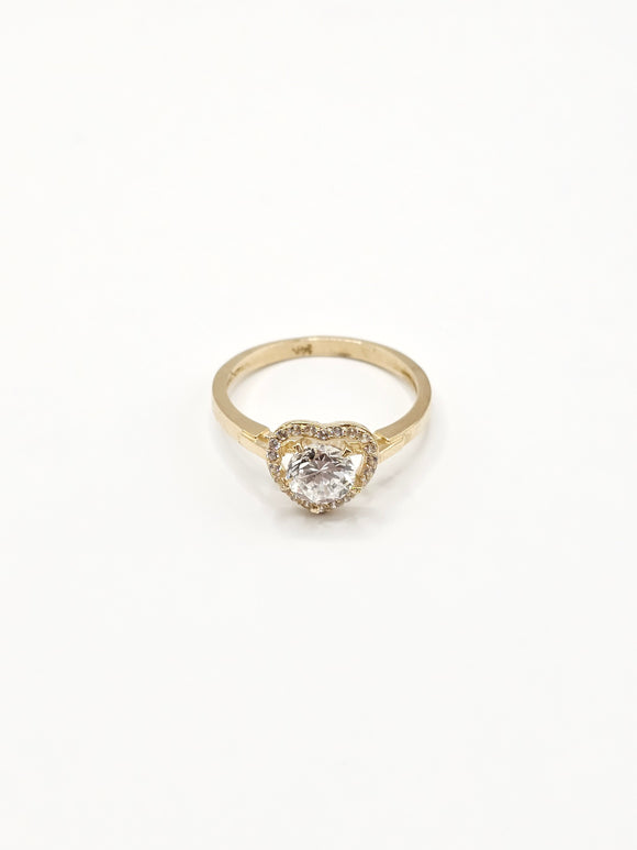 14K Gold Ring - Heart