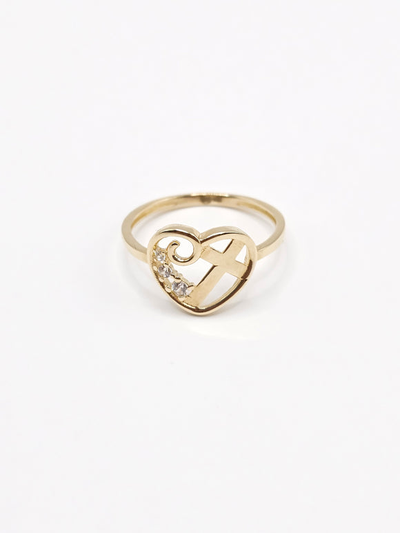 14K Gold Ring - Heart