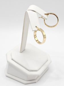 14K Gold Earrings - Huggie Hoops