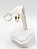 14K Gold Earrings - Huggie Hoops