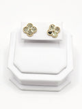 14K Gold Earrings - Gold Clover