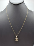 14k Gold Chain w/pendant - Bear