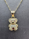 14k Gold Chain w/pendant - Bear