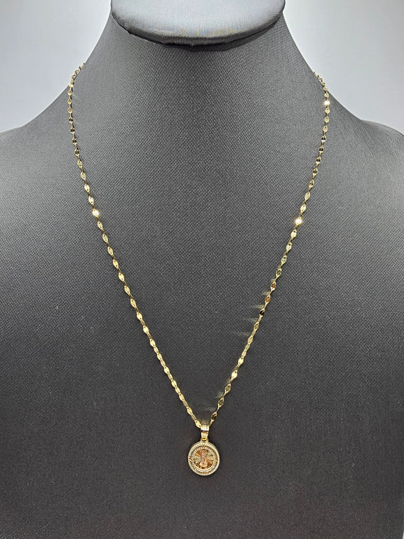 *Special Set* 14k Gold Chain w/pendant - Virgin Mary