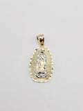 14k Gold pendant - Virgin Mary