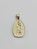 14k Gold pendant - Virgin Mary