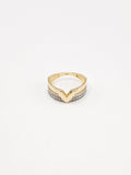 14K Gold Ring - V