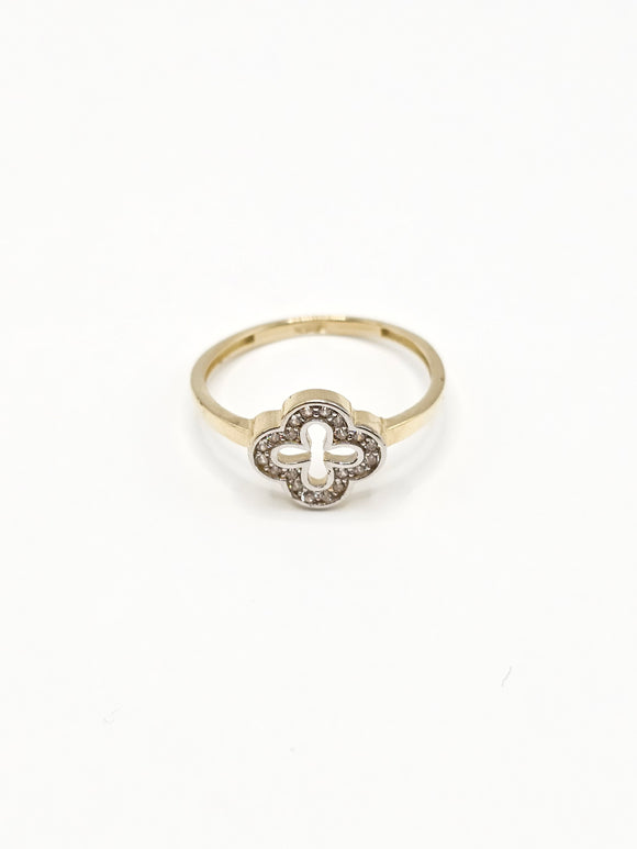 14K Gold Ring - Clover