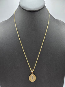 14k Gold Chain w/pendant - San Benito