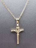 14k Gold Chain w/pendant - Jesus on Cross