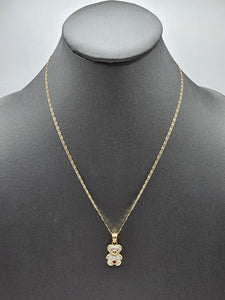 14k Gold Chain w/pendant - Bear