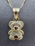 14k Gold Chain w/pendant - Bear