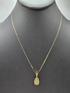 *Special Set* 14k Gold Chain w/pendant - Virgin Mary