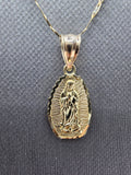 *Special Set* 14k Gold Chain w/pendant - Virgin Mary