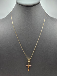 *Special Set* 14k Gold Chain w/pendant - Cross