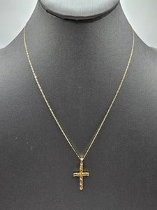 *Special Set* 14k Gold Chain w/pendant - Cross