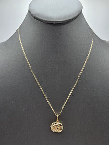 *Special Set* 14k Gold Chain w/pendant - Sun & Moon