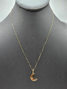 *Special Set* 14k Gold Chain w/pendant - Moon