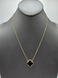 14k Gold Necklace - Black Clover