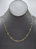 14k Gold Necklace w/Bracelet Set  - Black Clover