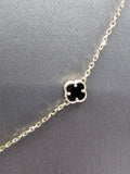 14k Gold Necklace w/Bracelet Set  - Black Clover