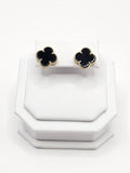 14K Gold Earrings - Black Clover