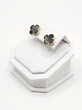 14K Gold Earrings - Black Clover