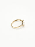 14K Gold Ring - White Clover