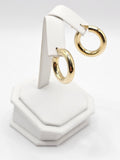 14K Gold Earrings - Huggie Hoops