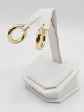 14K Gold Earrings - Huggie Hoops