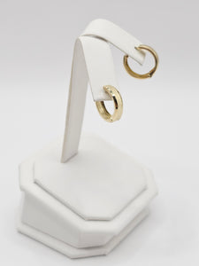 14K Gold Earrings - Huggie Hoops