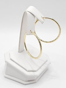 14K Gold Earrings - Huggie Hoops