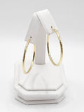 14K Gold Earrings - Huggie Hoops