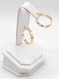 14K Gold Earrings - Huggie Hoops