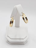 14K Gold Earrings - Huggie Hoops