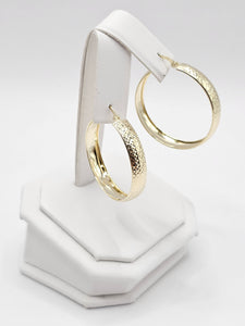 14K Gold Earrings - Huggie Hoops