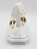 14K Gold Earrings - Huggie Hoops