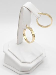 14K Gold Earrings - Huggie Hoops