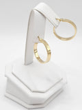 14K Gold Earrings - Huggie Hoops