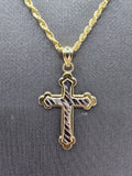 14k Gold Chain w/pendant - Cross