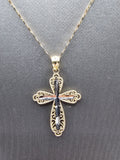 14k Gold Chain w/pendant - Cross