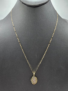 14k Gold Chain w/pendant - Virgin Mary